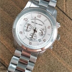 Michael Kors Silver Chronograph Watch